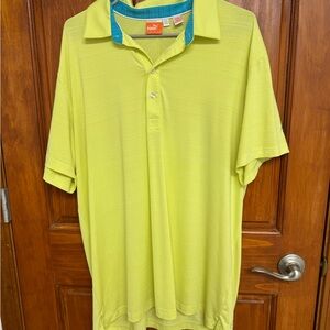 Puma Men's Vibrant Lime Polo Shirt